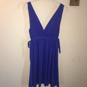Royal Blue V-Neck Dress, Jr. LRG